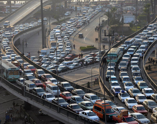 Egypt Cairo Traffic Jam 1