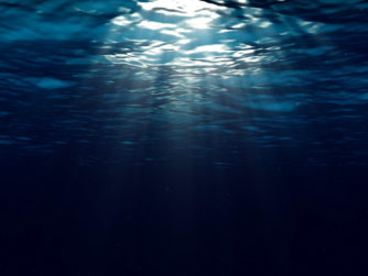 Abstract Underwater Background With Sunbeams