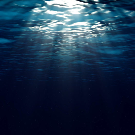 Abstract Underwater Background With Sunbeams